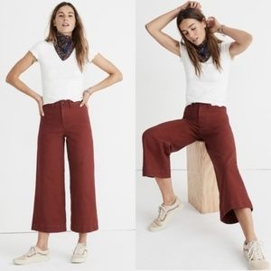 Madewell Women's Flare Jeans in Rust Red